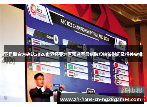亚足联官方确认2026世界杯亚洲区预选赛最后阶段抽签时间及相关安排 亚足联官方确认2026世界杯亚洲区预选赛最后阶段抽签时间及相关安排